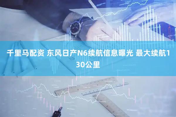 千里马配资 东风日产N6续航信息曝光 最大续航130公里